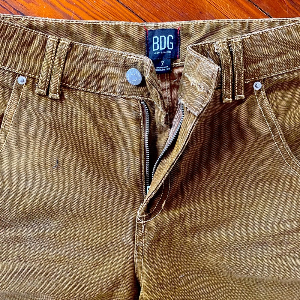 BDG urban outfitters cropped straight leg carpenter pants size 2